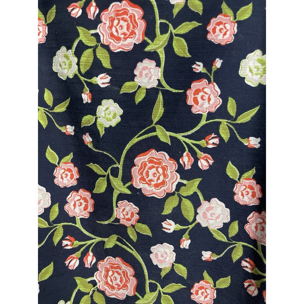 Ann Taylor Navy Blue Floral Pencil Skirt Womens 8 Tailored Officecore Preppy - Picture 7 of 7